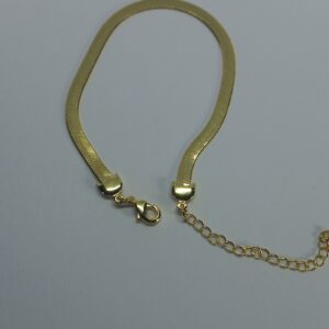 Pulseira de coração, banhada a ouro